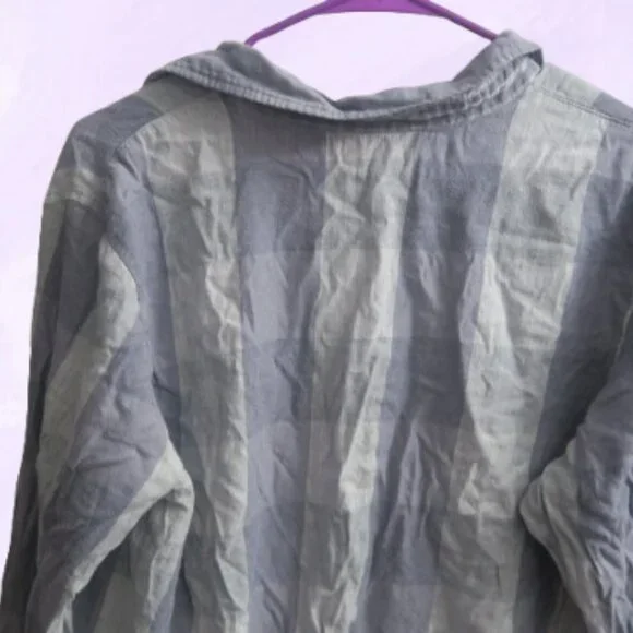 Victoria's Secret buffalo plaid pj pajamas sleepwear set in blue size large. - Picture 6 of 14